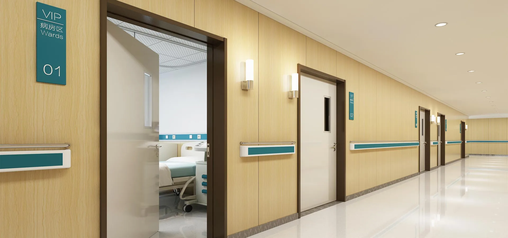 Fournisseur de solutions intégrées de systèmes de portes d'hôpital