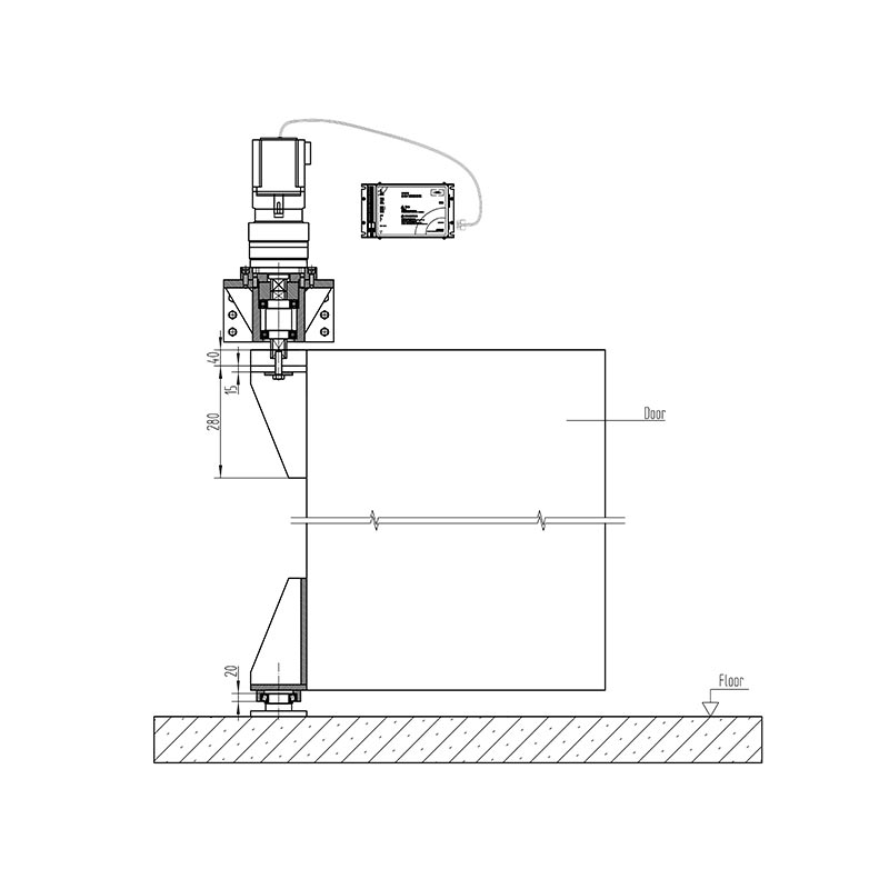 Opérateur de pivotement automatique de 3 000 kg Opérateur de pivotement automatique de 3 000 kg